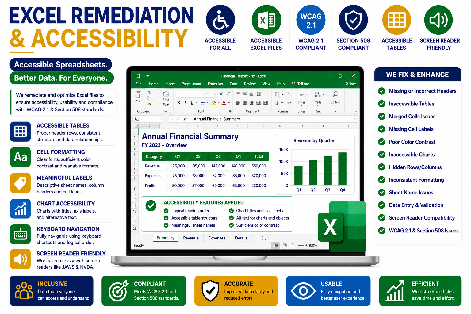 Excel Remediation & Accessibility